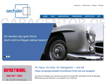 Tablet Screenshot of garagentor-frankfurt.de